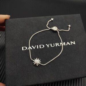 David Yurman Silver Starburst Adjustable Bracelet